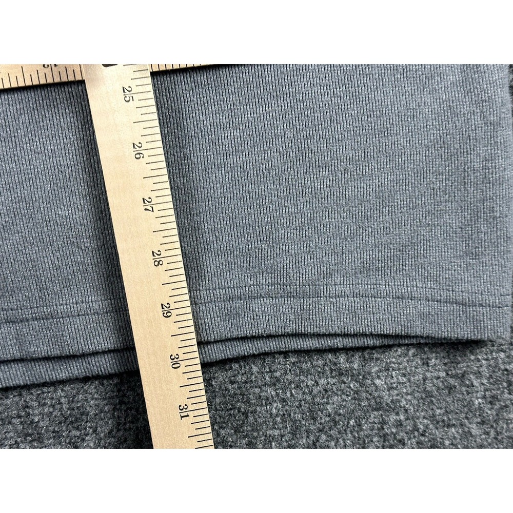 Johnnie O Men's 1/4 Snap Knit Pullover Sweater Size 2XL Gray L/S Ribbed Mock - Picture 3 of 8